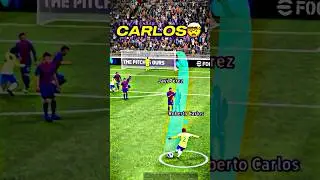 Roberto Carlos💀🔥Unbelievable Freekick🤯#efootball #pes2021 #shorts