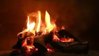 КАМИН ВИДЕО ДЛЯ ТЕЛЕВИЗОРА.  ЗВУКИ ОГНЯ КАМИНА.  