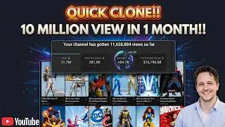 QUICK!! CLONE THIS CHANNEL !! 11 Million Views in 30 Days Using ONLY AI! (Monetized)
