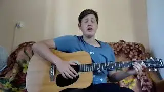 сочинил песню на гитаре - у костра ( моя песня)