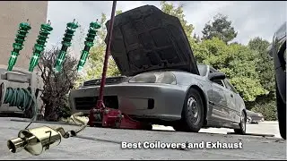 Installing Exhaust and Coilovers on my EK hatch | (Revel Medallion + Tien Flex Z)