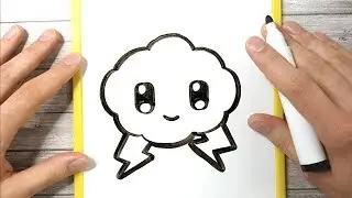 COME DISEGNARE UNA NUVOLA SULLA LAVAGNA BIANCA