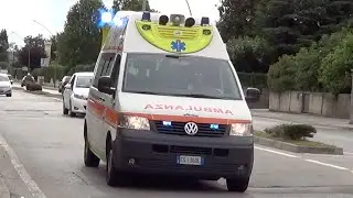Ambulanza SUEM 118 Crespano del Grappa in emergenza - Italian ambulance responding code3