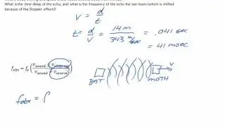 The Doppler Effect: a numerical example with sound reflecting off a moving object