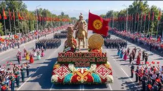 🇰🇬 Kyrgyzstan 35th Independence Anniversary 2026 |Grand Parade, Traditional Culture & Military March