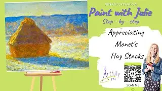 Super Easy How to Paint Hay Stacks like Monet