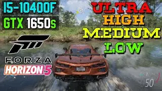 FORZA HORIZON 5 : GTX 1650 SUPER 4GB || I5-10400F || 16GB RAM TEST (LOW / MEDIUM / HIGH / ULTRA)