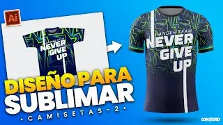 Como hacer un diseño para sublimar camisetas en l adobe illustrator 🔥