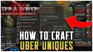 How To Craft Uber Uniques In Diablo 4 Season 3!