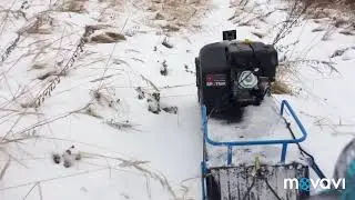 Мотобуксировщик Спутник 9К.