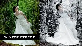 How to create Winter effect within 2 mins | Photoshop cc Tutorial | LED BOX