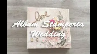 Présentation album photo de mariage - papiers Stamperia - Relaxing