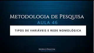 ⭐⭐⭐⭐⭐ Aula 46 - Rede Nomológica e Tipos de Variáveis