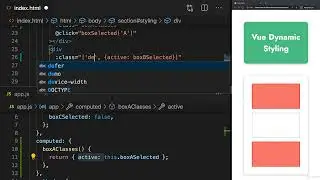 II. Basics & Core Concepts - DOM Interaction with Vue. 27. Dynamic Classes Array Syntax
