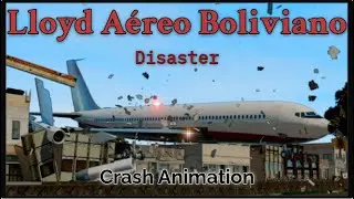 1976 Santa Cruz de La Sierra air disaster | Crash Animation |