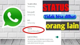 Trik WhatsApp 🔥Status tidak dapat dilihat orang lain