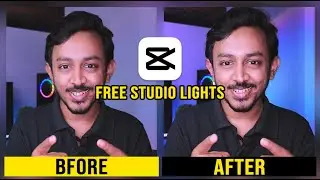 How to Create Free Fake Studio Background Lights with CapCut | Sinhala