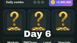 Day 6 Hamster Kombat combo card / how to mine tutorial