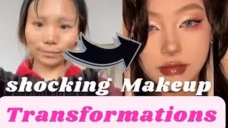 CRAZY Asian Makeup Transformations 😱 korean Makeup Tutorial Compilation  2023