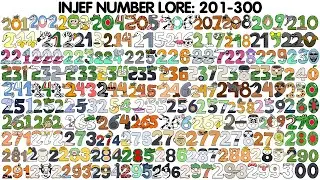 인제프 넘버로어 INJEF Number Lore 201-300 Alphabet Lore Sprunki + ITALIAN BRAINROT ANIMALS meme