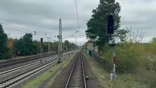 Führerstandsmitfahrt Streckenkunde Seddin nach Berlin Lichtenberg Lok Überführung 4K
