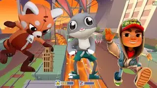 SUBWAY SURFERS 2024 FLOOR IS LAVA STAGE 5 : RED PANDA AND GEORGE