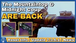Mountaintop and Midnight Coup are HERE, Eververse Loot, & Patch Notes | Destiny 2 Reset Info