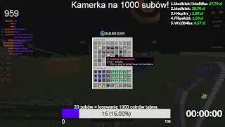 LIVE TABMC.PL - Przedłużany live 1zł = 15 min! Losowanko co 5 subów na 500 hajsu! Wbijaj!