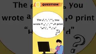 The First Time Write Hello World