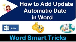How to Insert Update Automatic Date in Word
