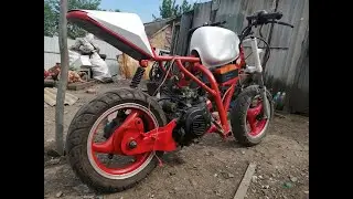 Минибайк из скутера. Вторая версия -Покраска