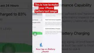 Tips To make your iPhone battery last longer #iphonebatteryhealth