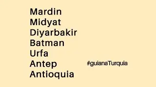 Viagem para cidades da Sudesta da Turquia