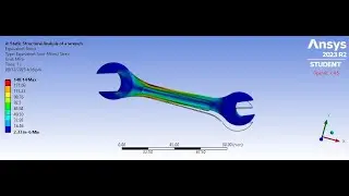Static structural analysis of a wrench in Ansys Workbench