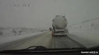 Метель на трассе Кошки-Самара 18.12.2016