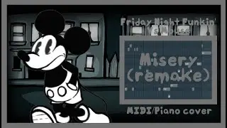 Friday Night Funkin' Vs Mouse - Misery remake MIDI/Piano cover
