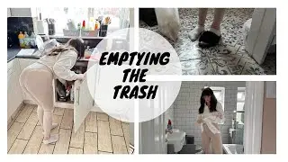 Clean With Me | Emptying The Trash | Latex Gloves