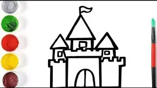 Bolalar uchun qasr rasm chizish/Draw a tower picture for kids/Нарисуйте картинку башни для детей