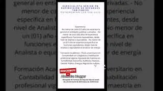 Convocatorias laborales - OSINERGMIN 💼 febrero - marzo 2023