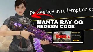 NEW REDEEM CODE MANTA RAY OG JULY 2022 IN CALL OF DUTY MOBILE 2022