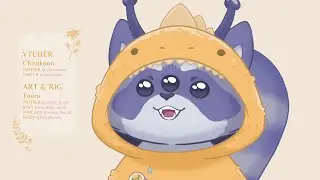 【 Live2D Showcase - Mascot Vtuber model 】 Chirokoon 👽🦝