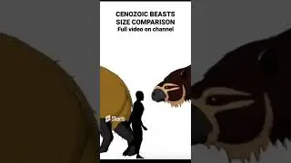 Cenozoic Beasts Size Comparizon 