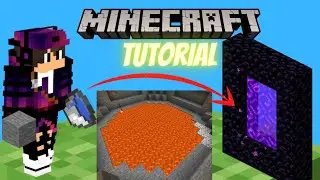 How To Make A Nether Portal Using Lava Pool & Water Bucket | Minecraft Tutorial | #SpectrumTutorials