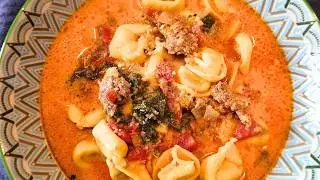 How To Make Butternut Squash & Sausage Tortellini Soup