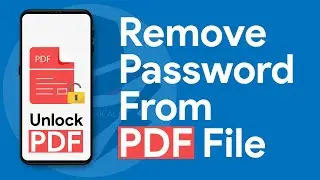 How To Remove Password From PDF File | PDF Document Unlock