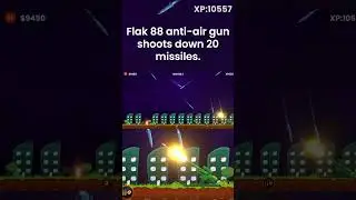 Flak 88 gun vs 20 missiles #shorts