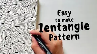 East to make Zentangle art || Zentangle Pattern || Zen Doodle