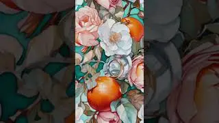 "Vivid Watercolor: A Captivating Fusion of Colors"