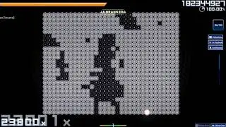 Bad Apple video, but it's made of Osu! hitnotes