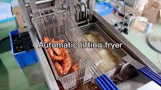 🍗🍟 Convenient Automatic Lifting Fryer (New) #fryermachine #fryer  #twothousandmachinery